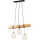 Candeeiro suspenso TRENO 3xE27/25W/230V pinho