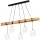 Candeeiro suspenso TRENO 5xE27/25W/230V pinho