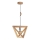 Candeeiro suspenso TRIGONON 1xE27/60W/230V carvalho mate