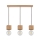 Candeeiro suspenso TRONGO ROUND 3xE27/60W/230V carvalho