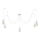 Candeeiro suspenso TUBE 5xE27/15W/230V aranha branco