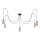 Candeeiro suspenso TUBE 5xE27/15W/230V aranha preto/cromado brilhante