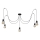 Candeeiro suspenso TUBE 5xE27/15W/230V aranha preto