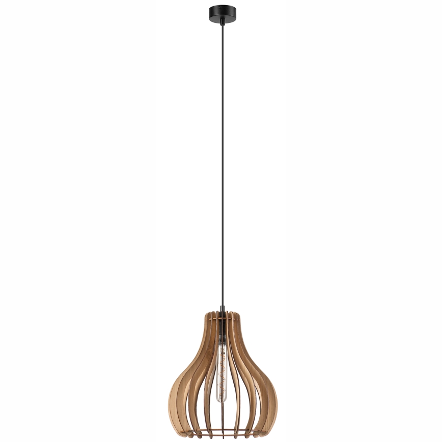 Candeeiro suspenso TUCCI 1xE27/60W/230V diâmetro 29 cm carvalho