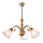 Candeeiro suspenso TULIPAN 3xE27/60W/230V faia