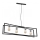 Candeeiro suspenso TUNJA 4xE27/60W/230V preto/cromado brilhante
