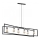 Candeeiro suspenso TUNJA 6xE27/60W/230V preto/cromado brilhante