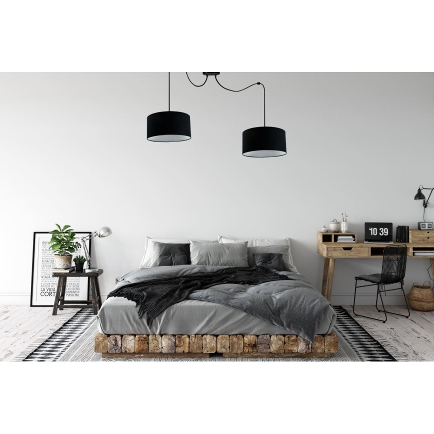 Candeeiro suspenso TUZ 2xE27/60W/230V aranha