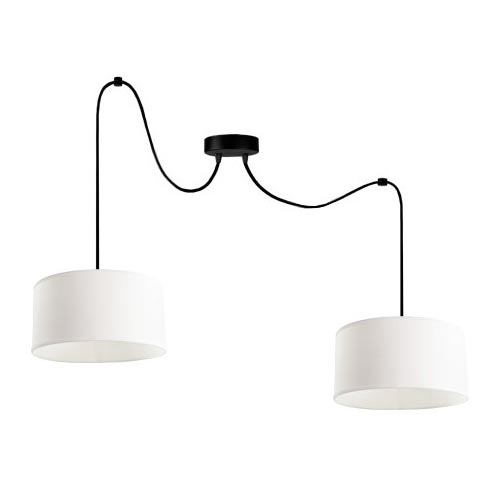Candeeiro suspenso TUZ 2xE27/60W/230V aranha