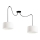 Candeeiro suspenso TUZ 2xE27/60W/230V aranha
