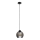 Candeeiro suspenso UNO 1xE27/60W/230V preto/fumado