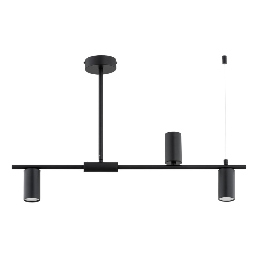 Candeeiro suspenso URANOS 3xGU10/10W/230V preto