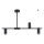 Candeeiro suspenso URANOS 3xGU10/10W/230V preto