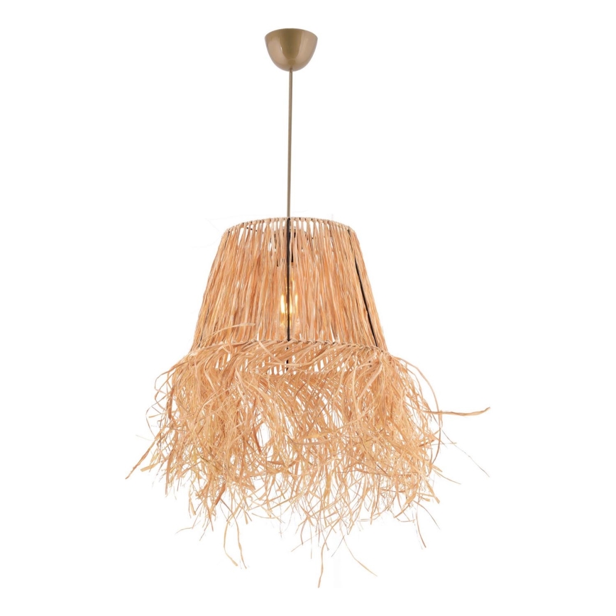 Candeeiro suspenso VALANCE 1xE27/40W/230V castanho