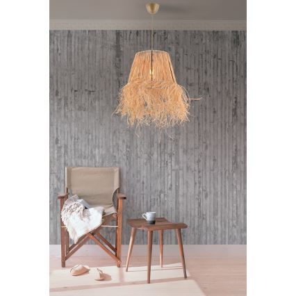 Candeeiro suspenso VALANCE 1xE27/40W/230V castanho