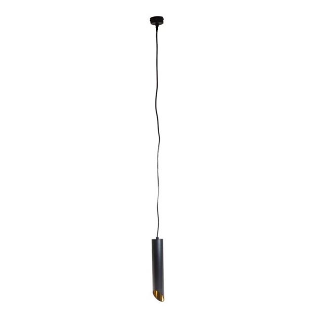 Candeeiro suspenso VALDA 1xGU10/30W/230V 132 cm preto