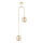 Candeeiro suspenso VECTOR 2xE14/10W/230V dourado