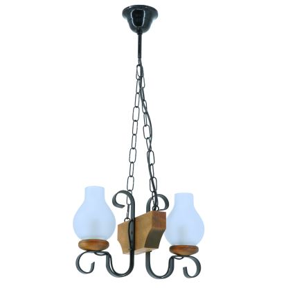 Candeeiro suspenso VELA 2xE14/40W/230V faia