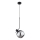 Candeeiro suspenso VELTO 1xE27/15W/230V preto/fumado