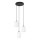Candeeiro suspenso VERDI 3xE27/15W/230V diâmetro 30 cm preto/branco