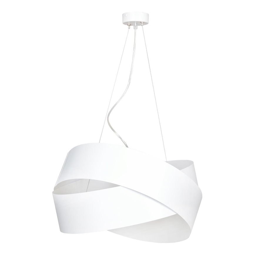 Candeeiro suspenso VIENO 3xE27/15W/230V branco