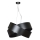 Candeeiro suspenso VIENO 3xE27/15W/230V preto