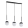 Candeeiro suspenso VOLDA 3xE14/40W/230V preto