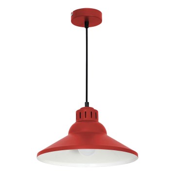Candeeiro suspenso WORKS 1xE27/15W/230V vermelho