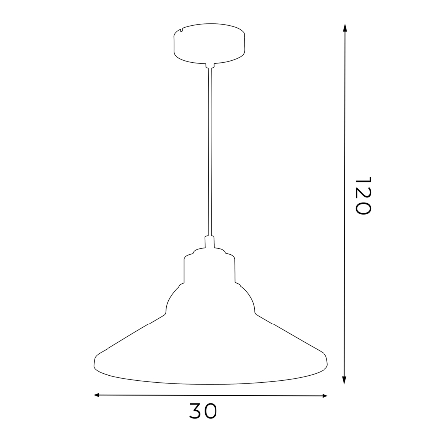 Candeeiro suspenso WORKS 1xE27/15W/230V vermelho