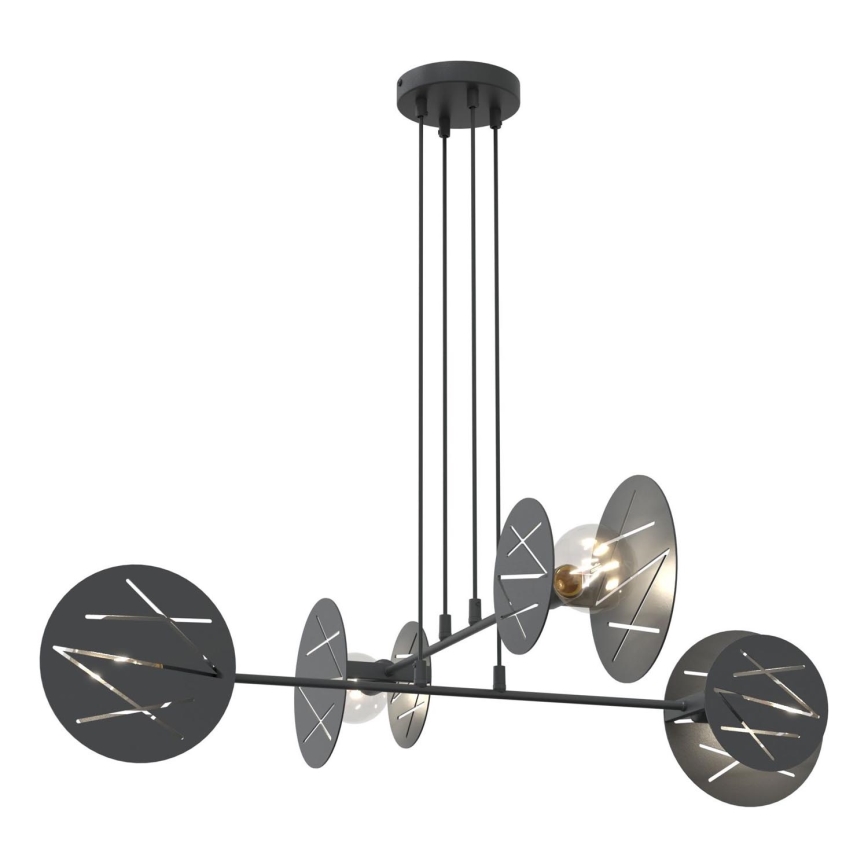 Candeeiro suspenso XOTIC 4xE27/15W/230V preto