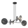 Candeeiro suspenso XOTIC 4xE27/15W/230V preto