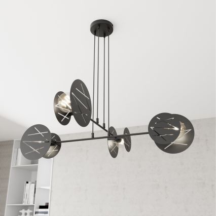 Candeeiro suspenso XOTIC 4xE27/15W/230V preto
