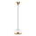 Candeeiro suspenso YILDO 1xE27/40W/230V branco/dourado