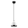 Candeeiro suspenso YILDO 1xE27/40W/230V branco/preto