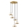 Candeeiro suspenso YILDO 5xE27/40W/230V branco/dourado