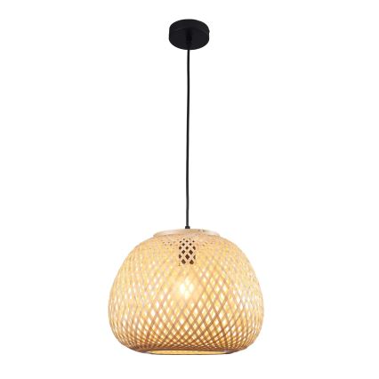 Candeeiro suspenso ZANZIBAR 1xE27/20W/230V diâmetro 35 cm bambu