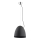 Candeeiro suspenso ZETES 1xE27/15W/230V preto