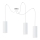 Candeeiro suspenso ZIK 3xE27/40W/230V aranha branco