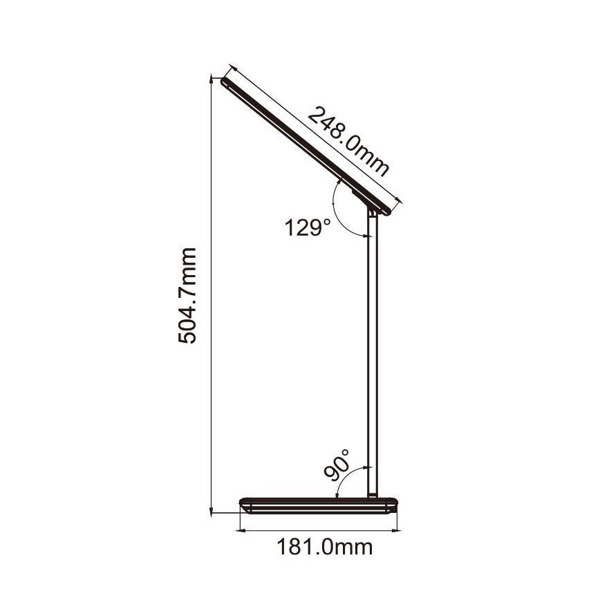 Candeeiro de mesa táctil LED com regulação e carregamento sem fios JOY LED/6W/230V+USB branco