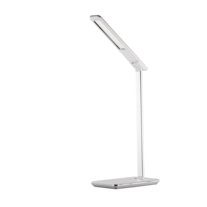 Candeeiro de mesa táctil LED com regulação e carregamento sem fios JOY LED/6W/230V+USB branco