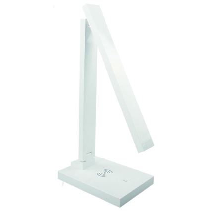 Candeeiro táctil LED com regulação e carregamento sem fios LISA LED/5W/230V + USB