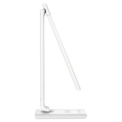 Candeeiro de mesa táctil LED com regulação e carregamento sem fios MEGGIE LED/8W/230V + USB