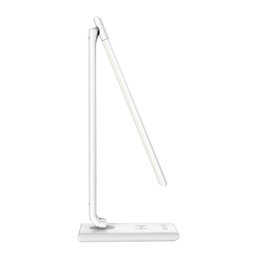 Candeeiro de mesa táctil LED com regulação e carregamento sem fios MEGGIE LED/8W/230V + USB
