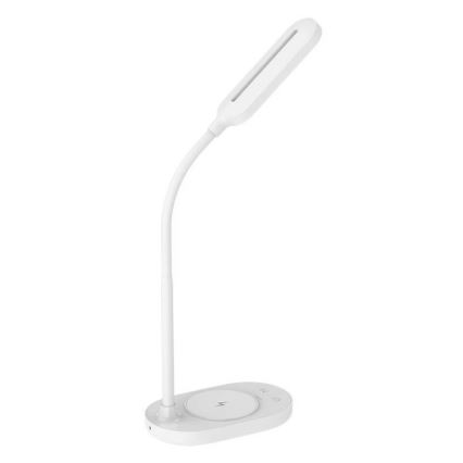 Candeeiro de mesa táctil LED com regulação e carregamento sem fios OCTAVIA LED/7W/230V branco