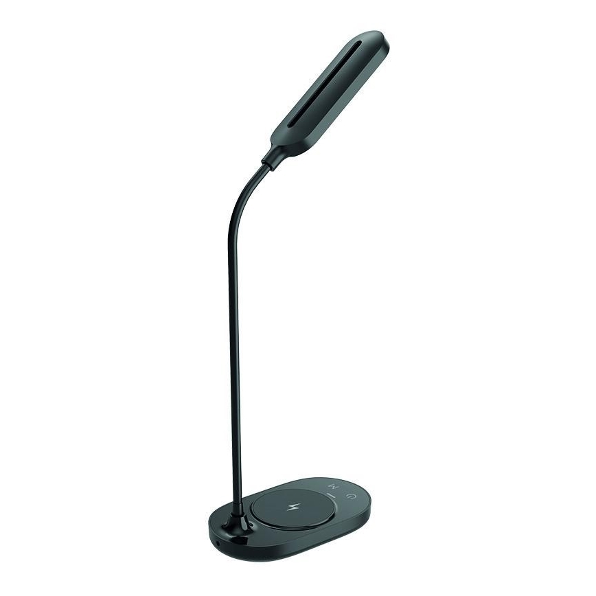 Candeeiro de mesa táctil LED com regulação e carregamento sem fios OCTAVIA LED/7W/230V preto