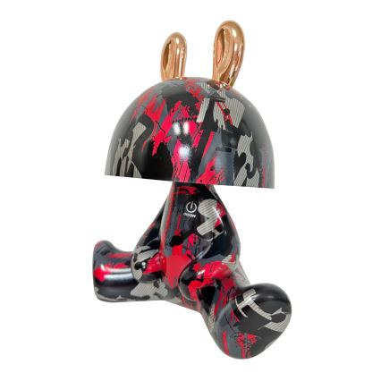 Candeeiro tátil infantil LED com regulação LED FANCY LED/2,5W/3,7V preto/vermelho