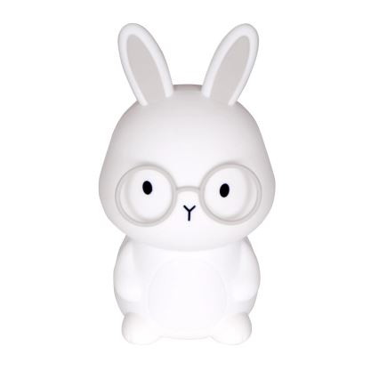 Candeeiro tátil infantil LED RGBW regulável FLORKA LED/1W/5V USB 1200 mAh cinzento