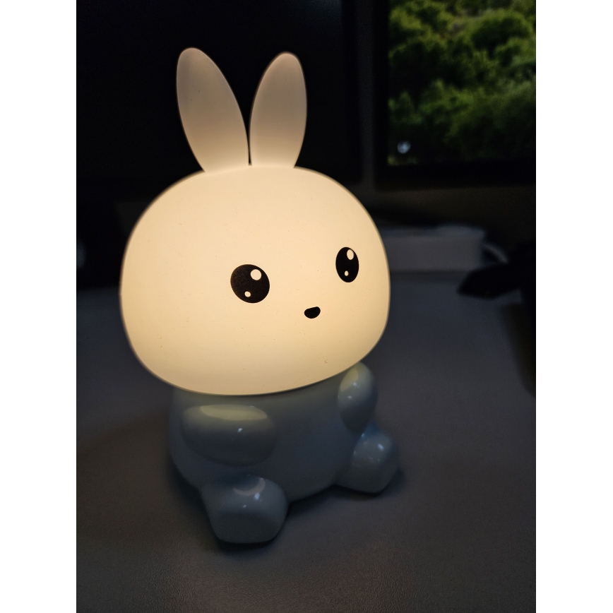 Candeeiro tátil LED RGBW para crianças LED/1W/5V USB 1200 mAh lebre
