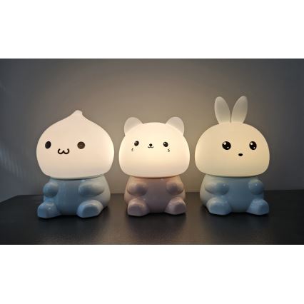 Candeeiro tátil LED RGBW regulável para crianças LED/1W/5V USB 1200 mAh fantasma
