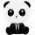 Candeeiro tátil regulável para crianças PANDA LED/2,5W/3,7V 1200 mAh